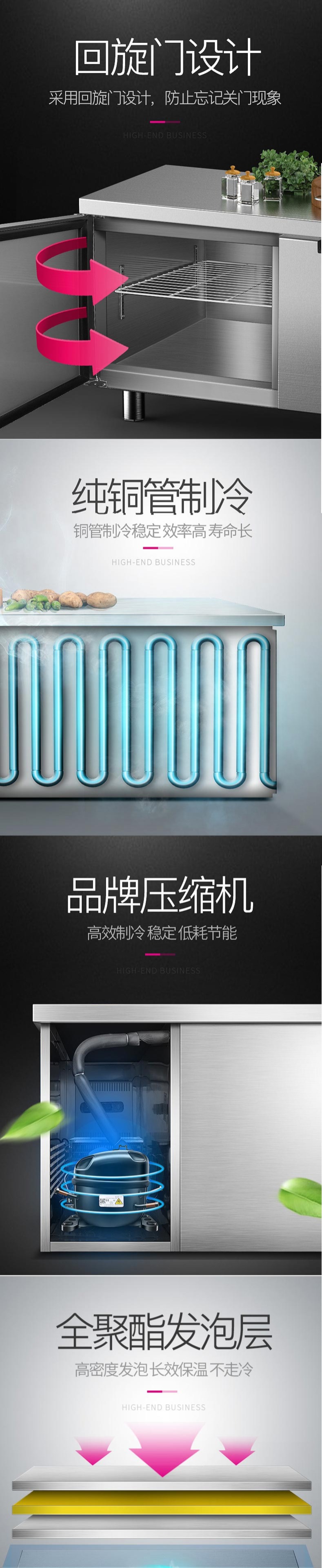 商用平冷柜,冰柜工作臺(tái),樂創(chuàng)電器